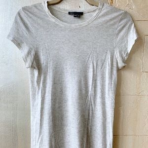 Vince NWOT Light Gray Short Sleeve U-Neck Shirt